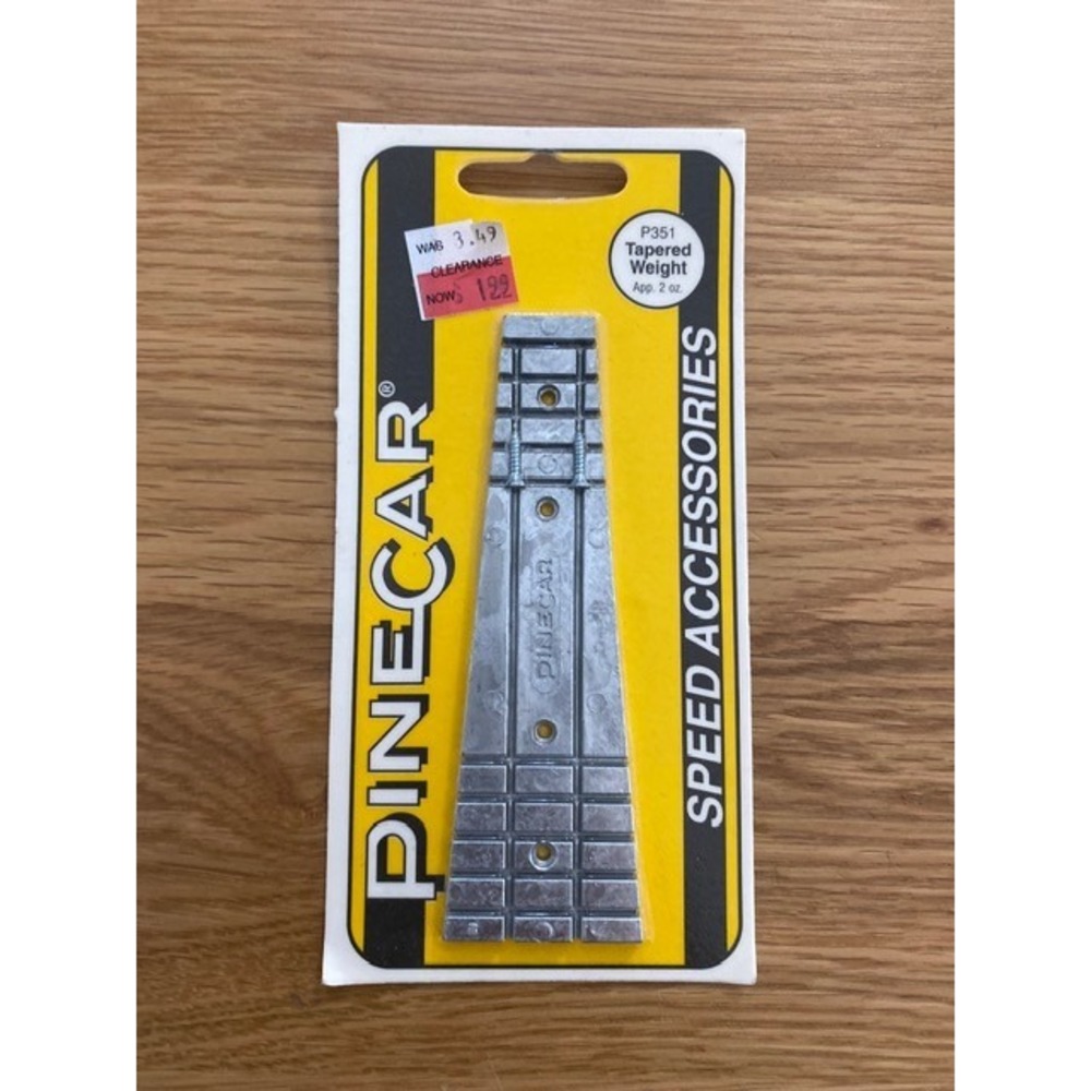 PineCar Tapered Weight P351 Pinewood Derby Accessory 2oz Silver New Vintage